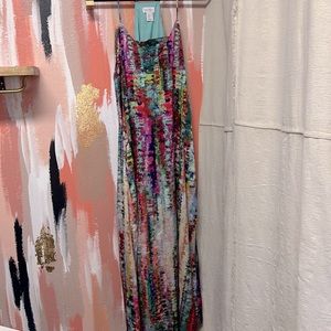 Nicole Miller watercolor dress